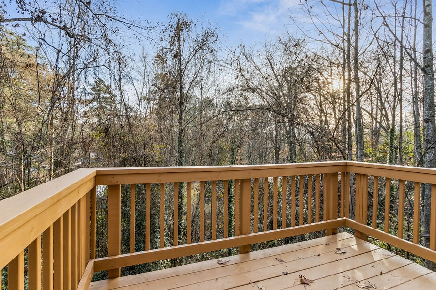Small balcony of kitchen