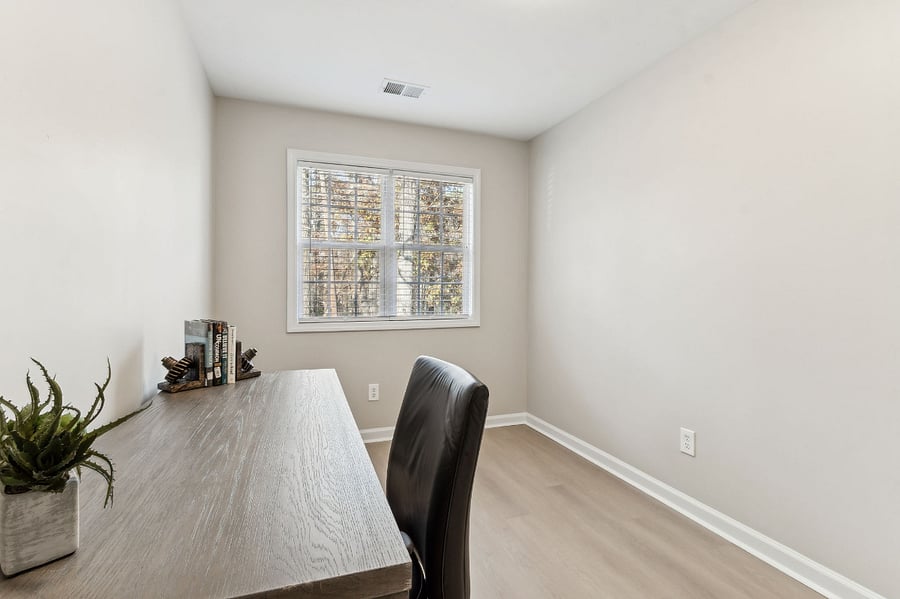 Dedicated work from home space in second floor bedroom
