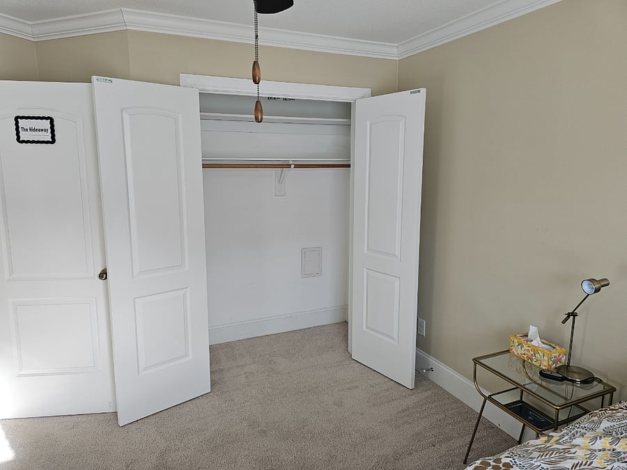 Spacious Closet.