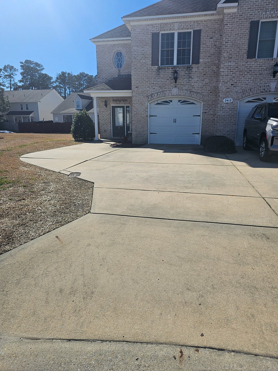 Front of the house, parking area.