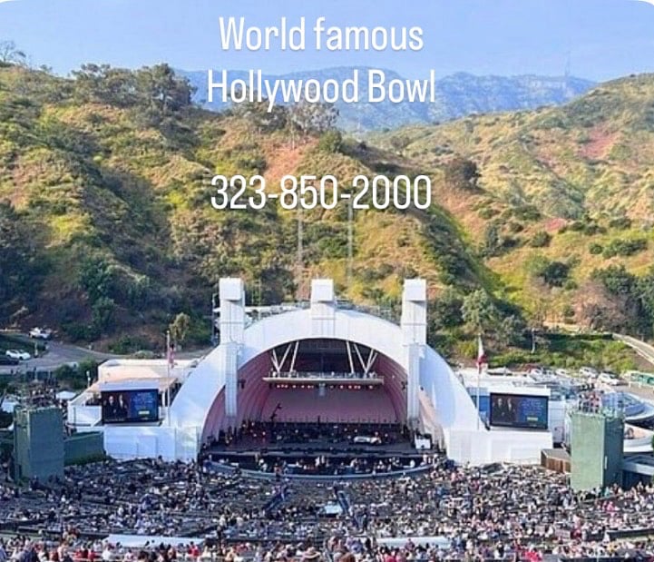 World famous Hollywood Bowl outdoor amphitheater. Just minutes by Uber or Shuttle bus. 