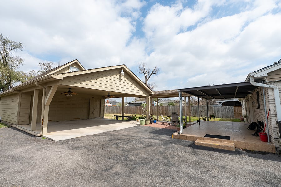 Shared - Gated driveway and covered parking 