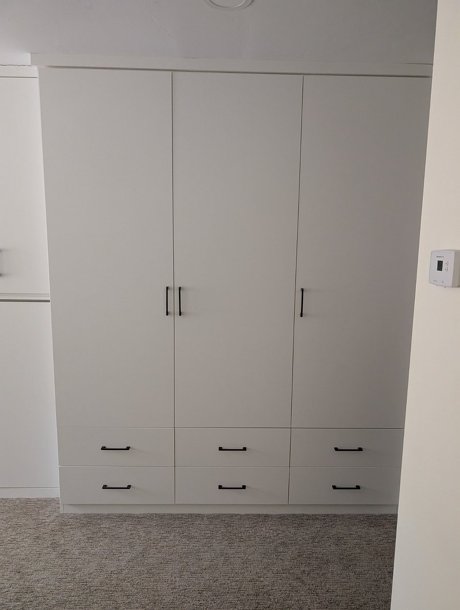 Built-in closets.