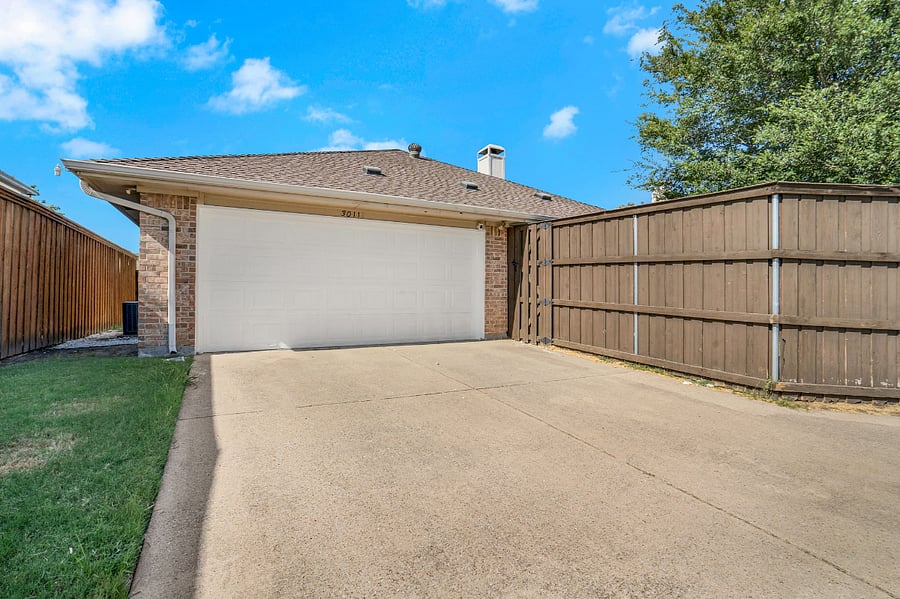 2 car rear entry garage