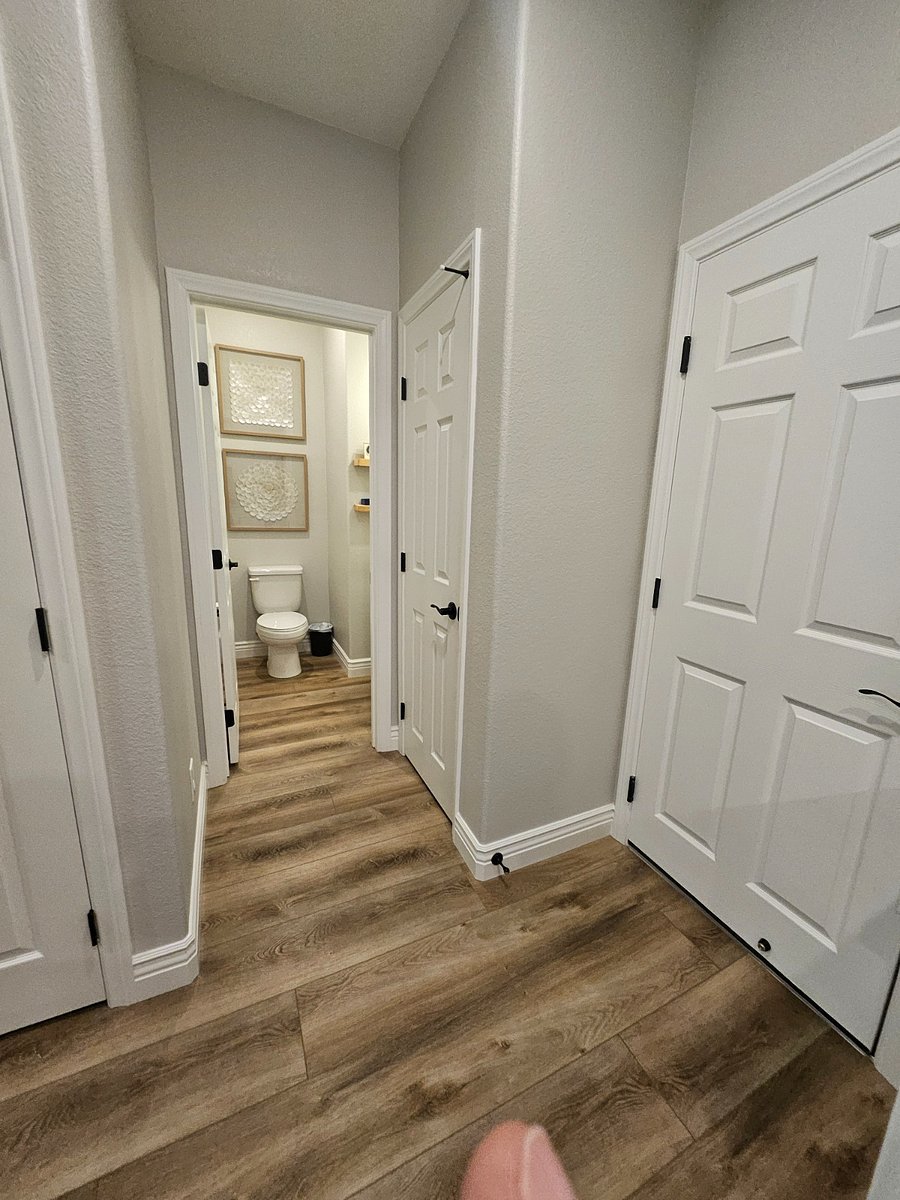 Downstairs bathroom next to kitchen