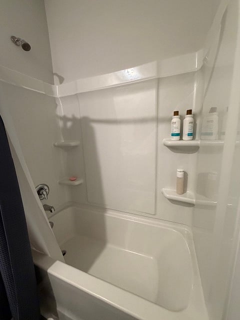 Private bathroom shower