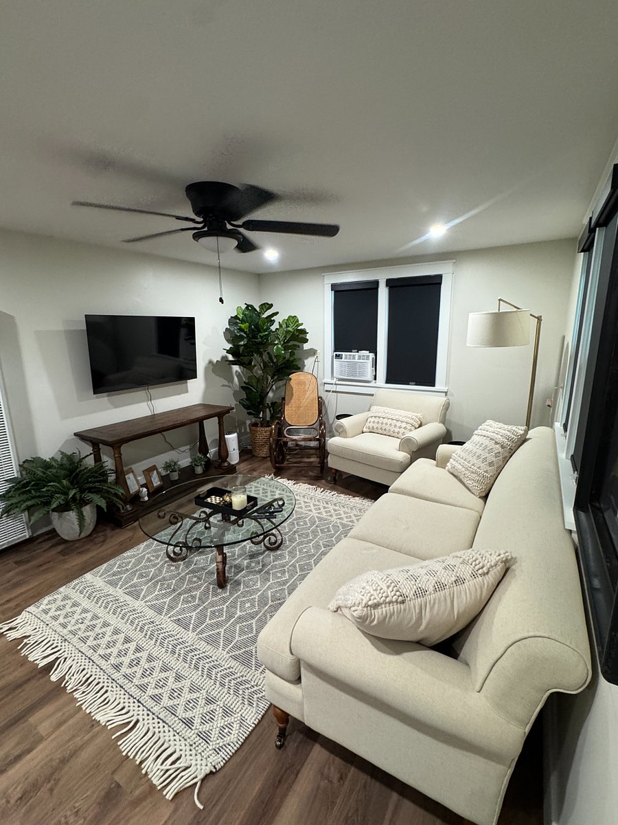 Living Room- Couch, Chair, Rocking Chair, TV