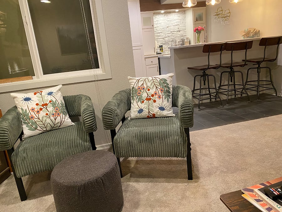 Moving into the living room