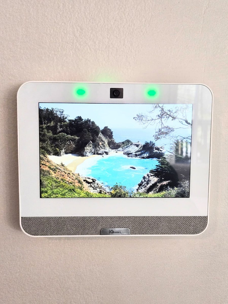 ADT security with 3 exterior cameras, indoor motion sensor, and door sensors for all exterior doors.