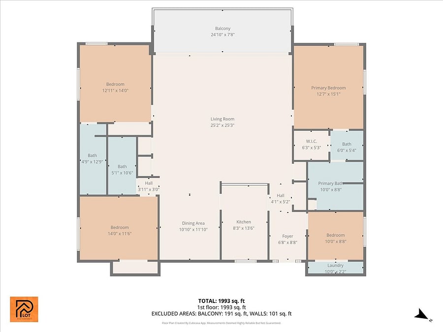 Floor plan with dimensions