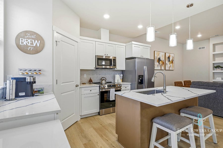Kitchen and Coffee Station