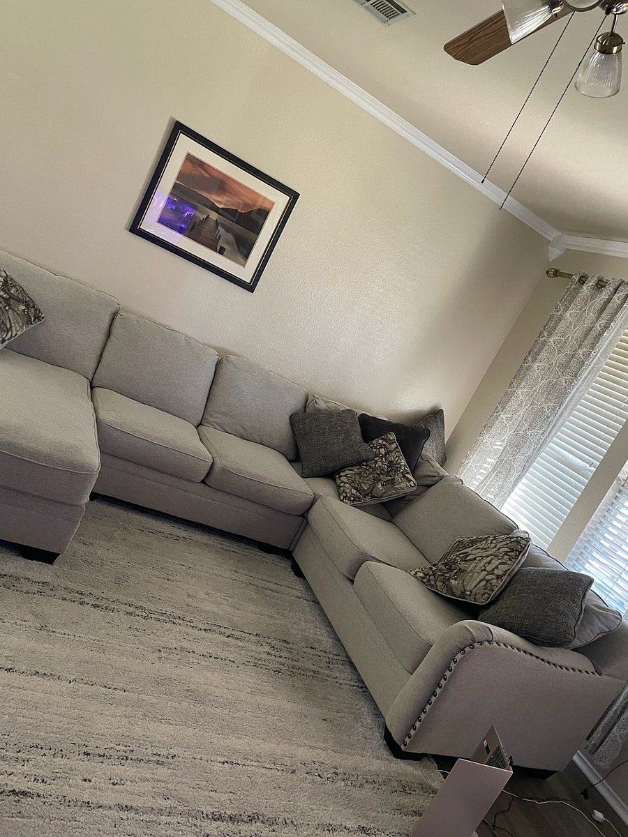 Downstairs seating area