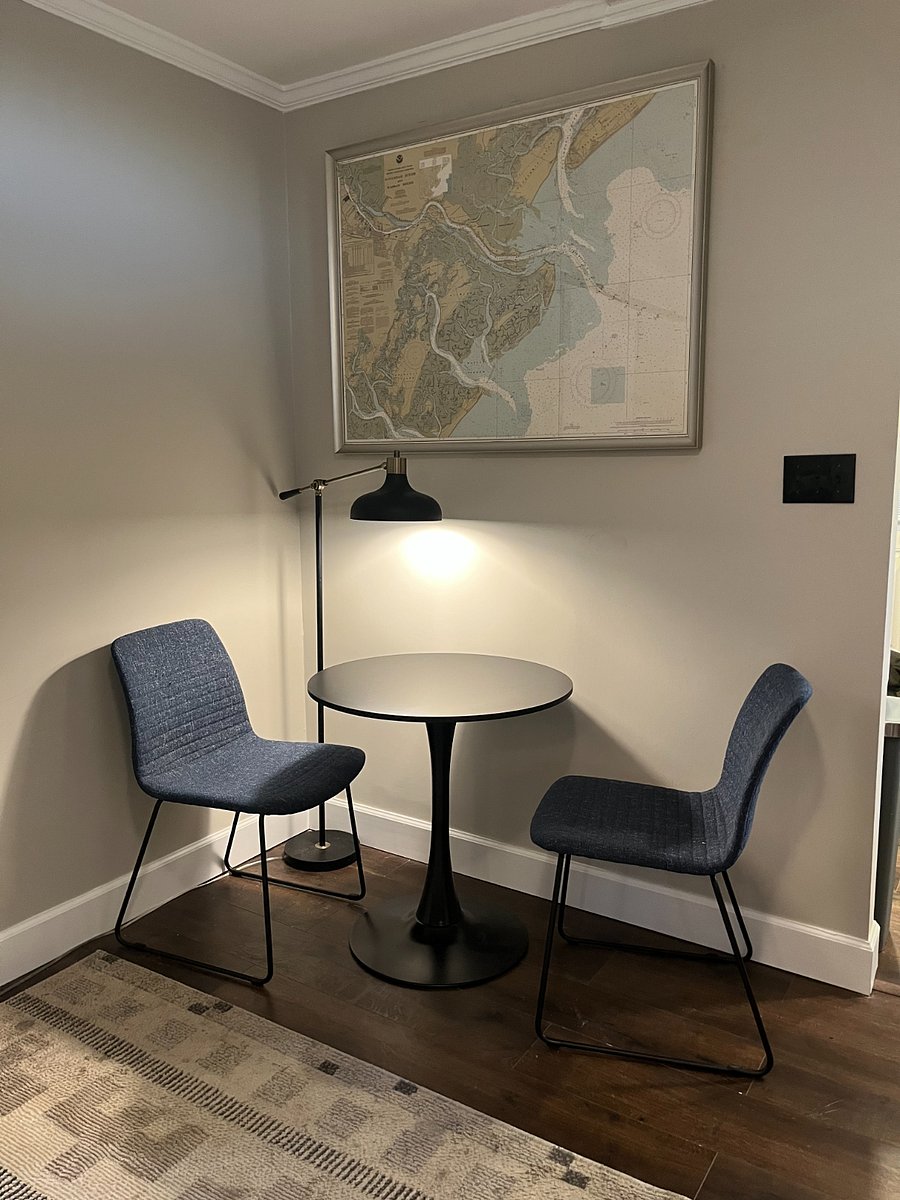 Small two-person table and chairs