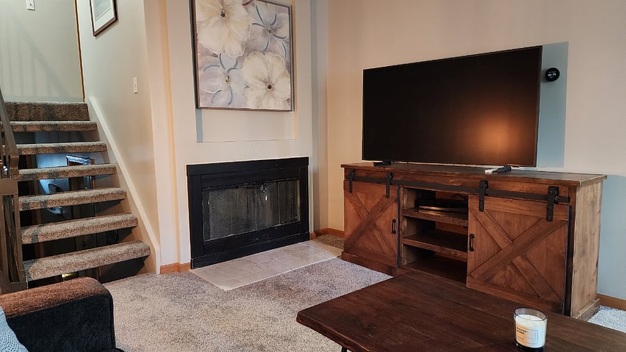Living room with Smart TV