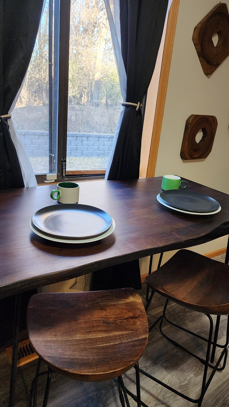 Dining Area in kitchen window