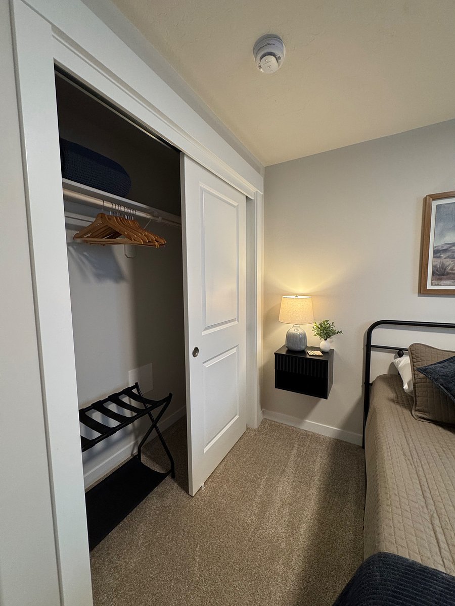 Guest bedroom. Queen memory foam bed