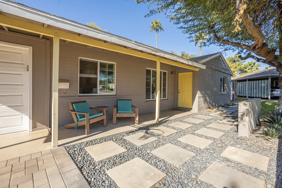 Front entry of the home