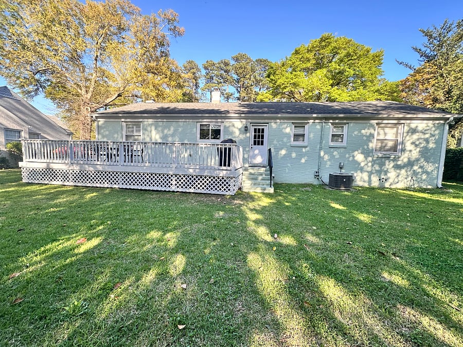 Ample backyard space