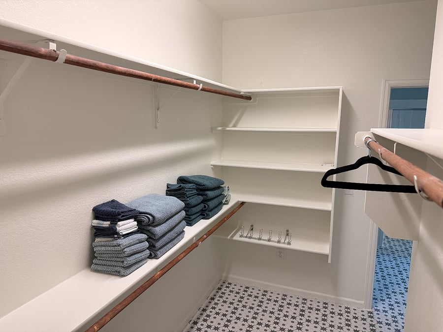 Primary closet