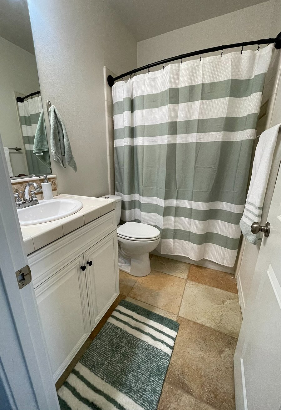 Bedroom floor hall bathroom