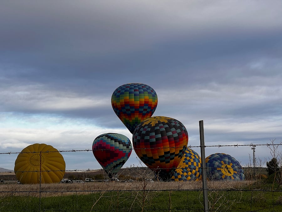 Hot Air Balloon rides are available just 10 mins away in Winters.
