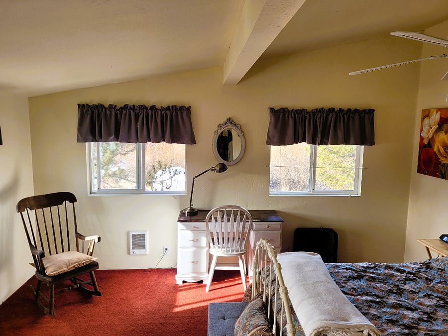 Bedroom with workspace desk