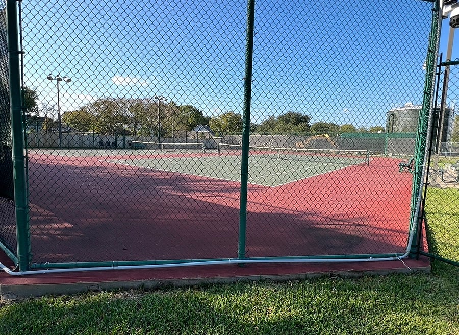 Neighborhood tennis courts.