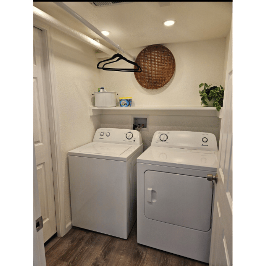 In-unit laundry room