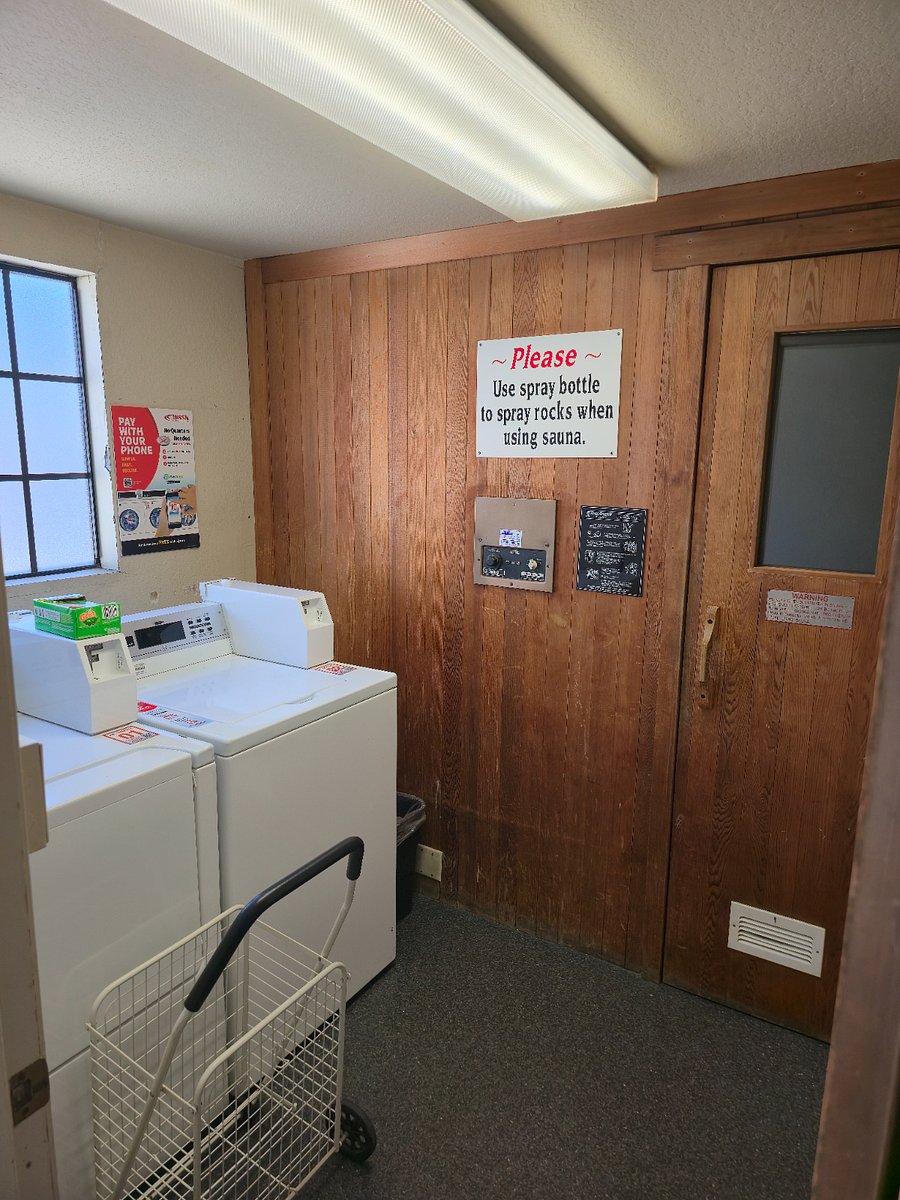 Community sauna, extra washers