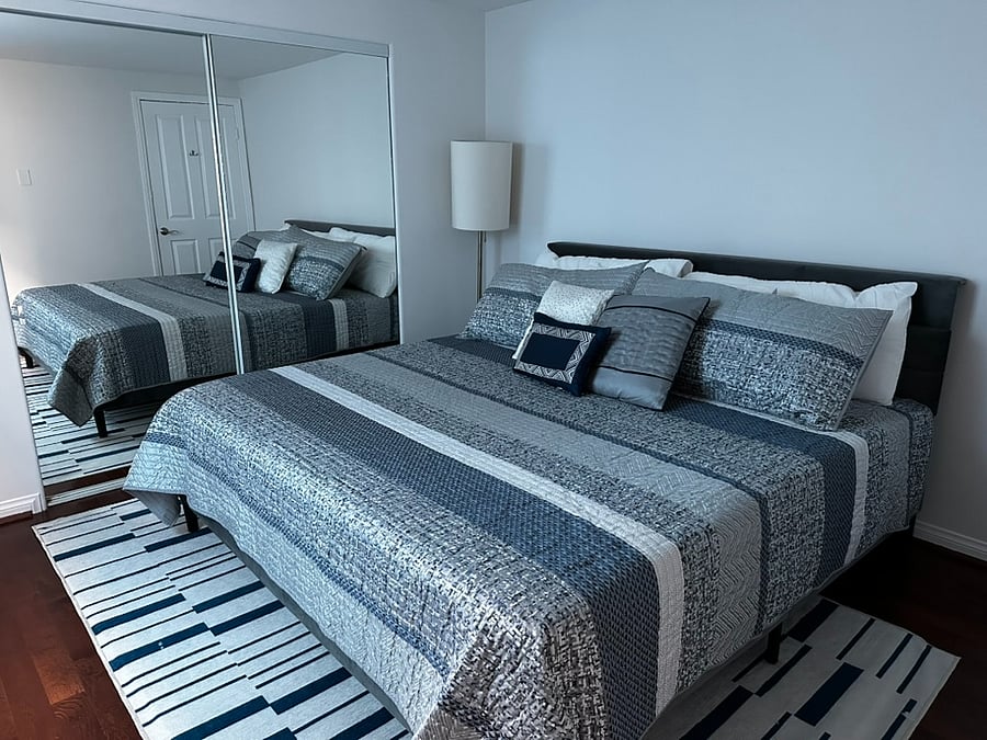 Second floor bedroom with king