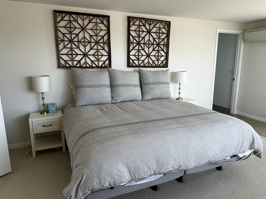 Primary bedroom with king