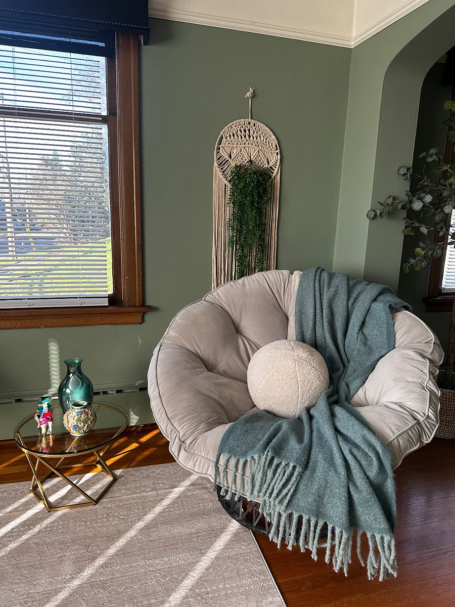 Cozy seating in the main TV room - Main Floor.