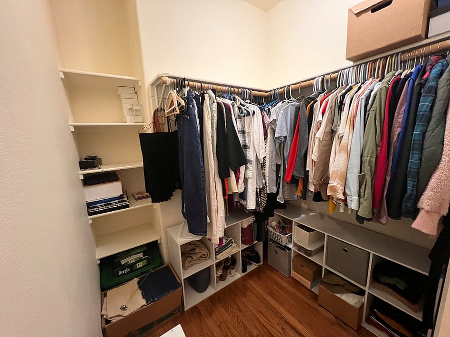 Walk-in Closet in Primary