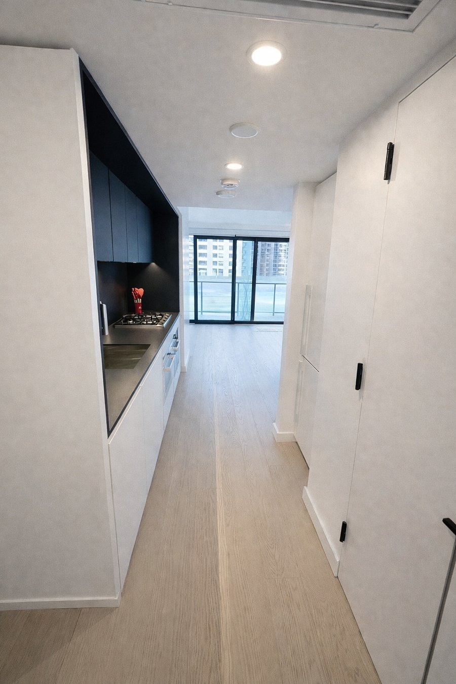 Empty condo photo from the hallway 
