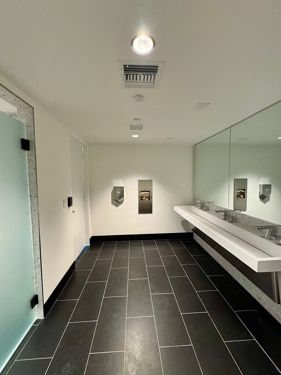 Changing room are connected to spa area.