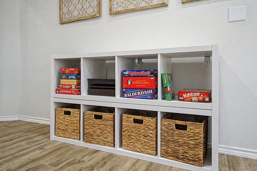 Family nook game shelf