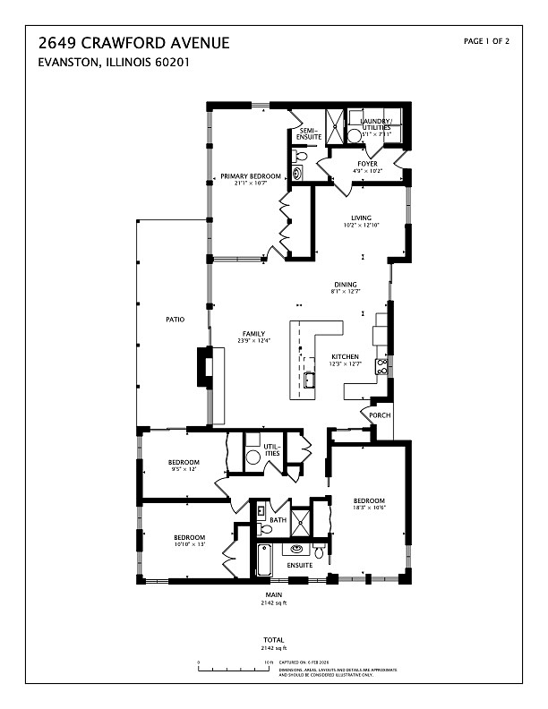 Floorplan: north is the left side