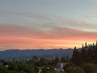 view from front window