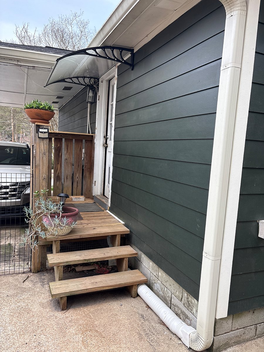 Back door with dog door 