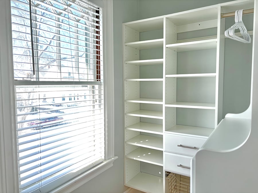 Walk-in closet of the master bedroom (bedroom #1)