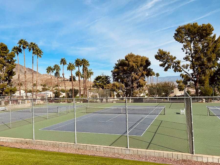 Community tennis courts.