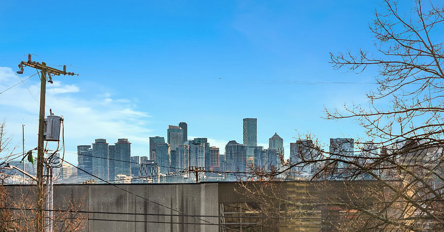 Great views of downtown Seattle.