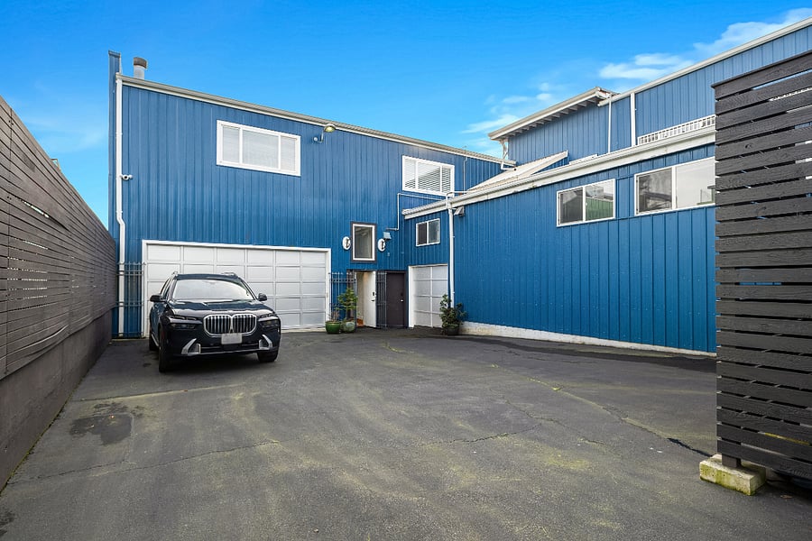 Two car garage accessed off the private courtyard.