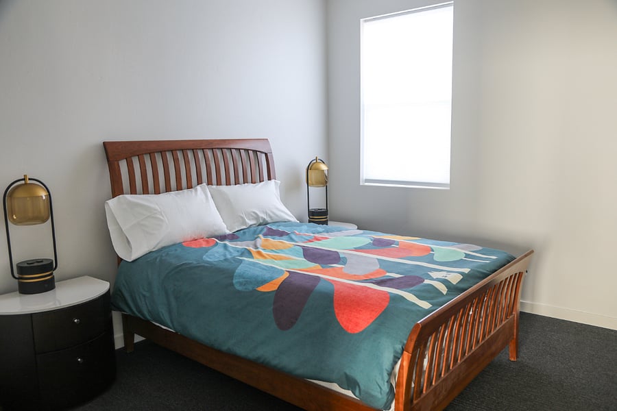 Bedroom 2-spacious with full sized bed.