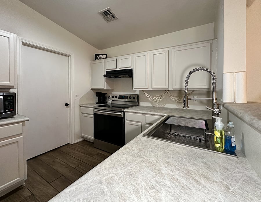 Completely renovated kitchen with brand new appliances. 