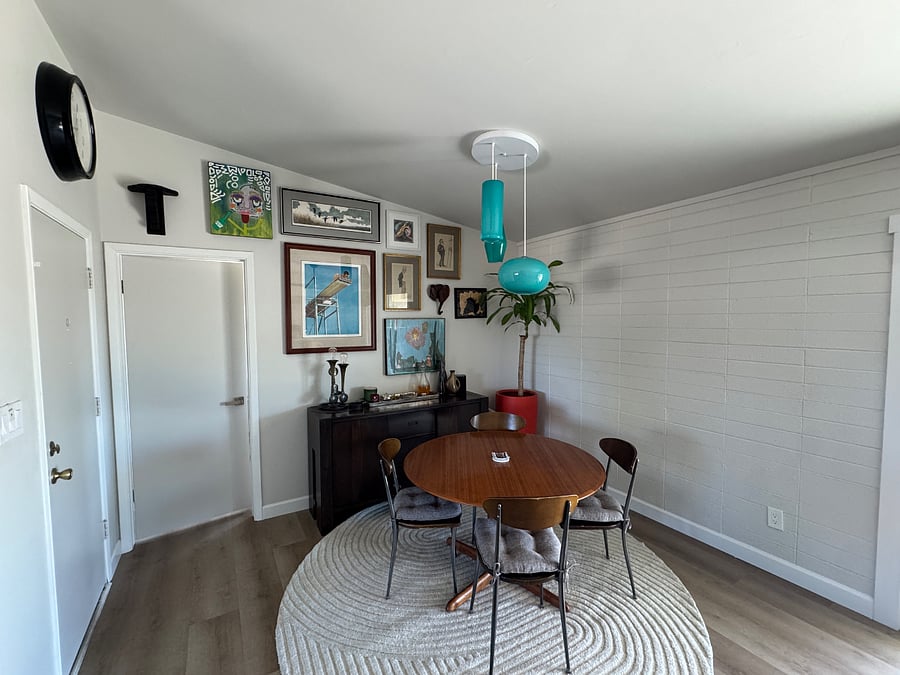 Dining Room & Bar. Dining table expands to fit 8 people, if necessary.