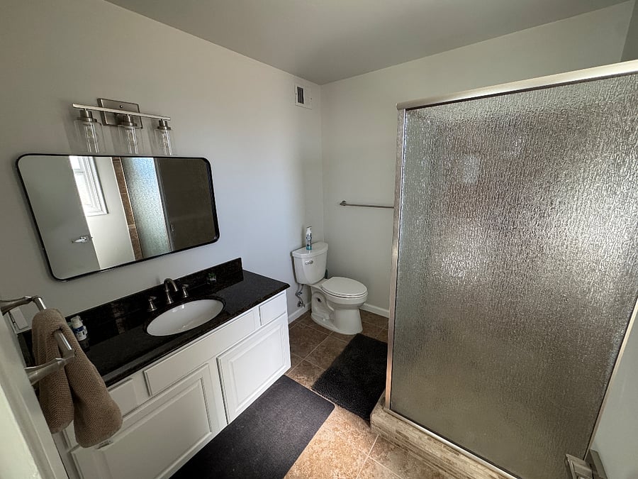 Master bathroom that owner will use.