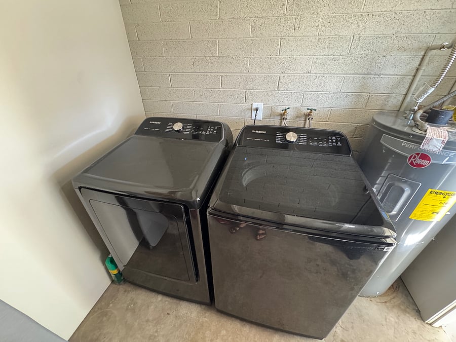 Washer & dryer.