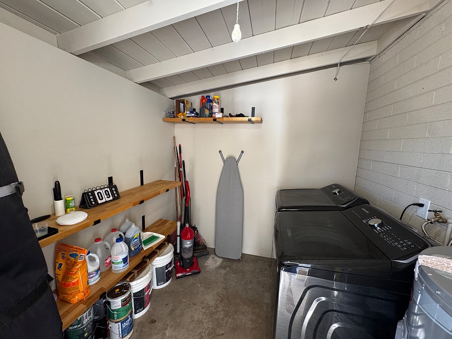 Laundry room.