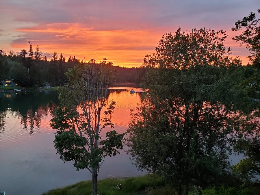 Sunsets over Miller Bay